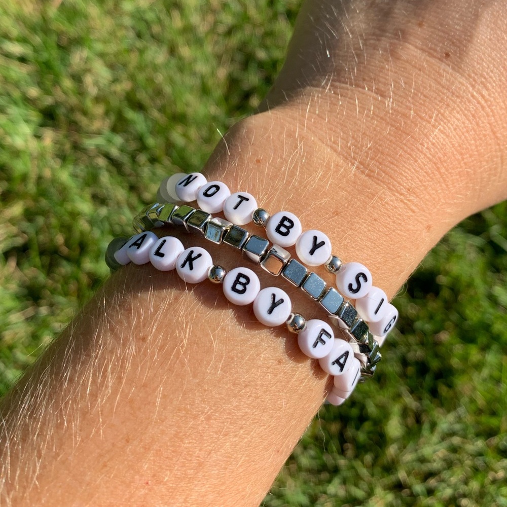 {Handmade} Inspirational Bracelet Trio Set